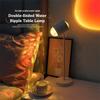 16 Colors Water Ripple Lamp 360° Rotation Button Control Sunset Lamp 36v Internet Famous Dual-Head Design Bedroom Light