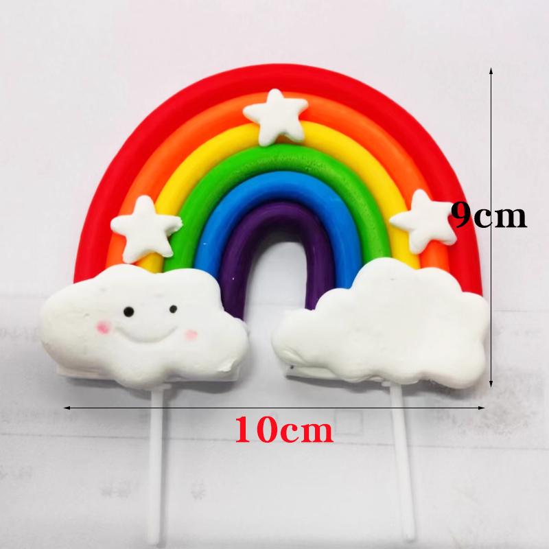 Dazzling Rainbow Tassel Birthday Cake Topper - Dessert Table Decoration