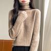 Women Sweater 100% Wool MODERN NEW SAGA Turtleneck Knit Pullover Thick Winter Jumpers Female Knit Tops