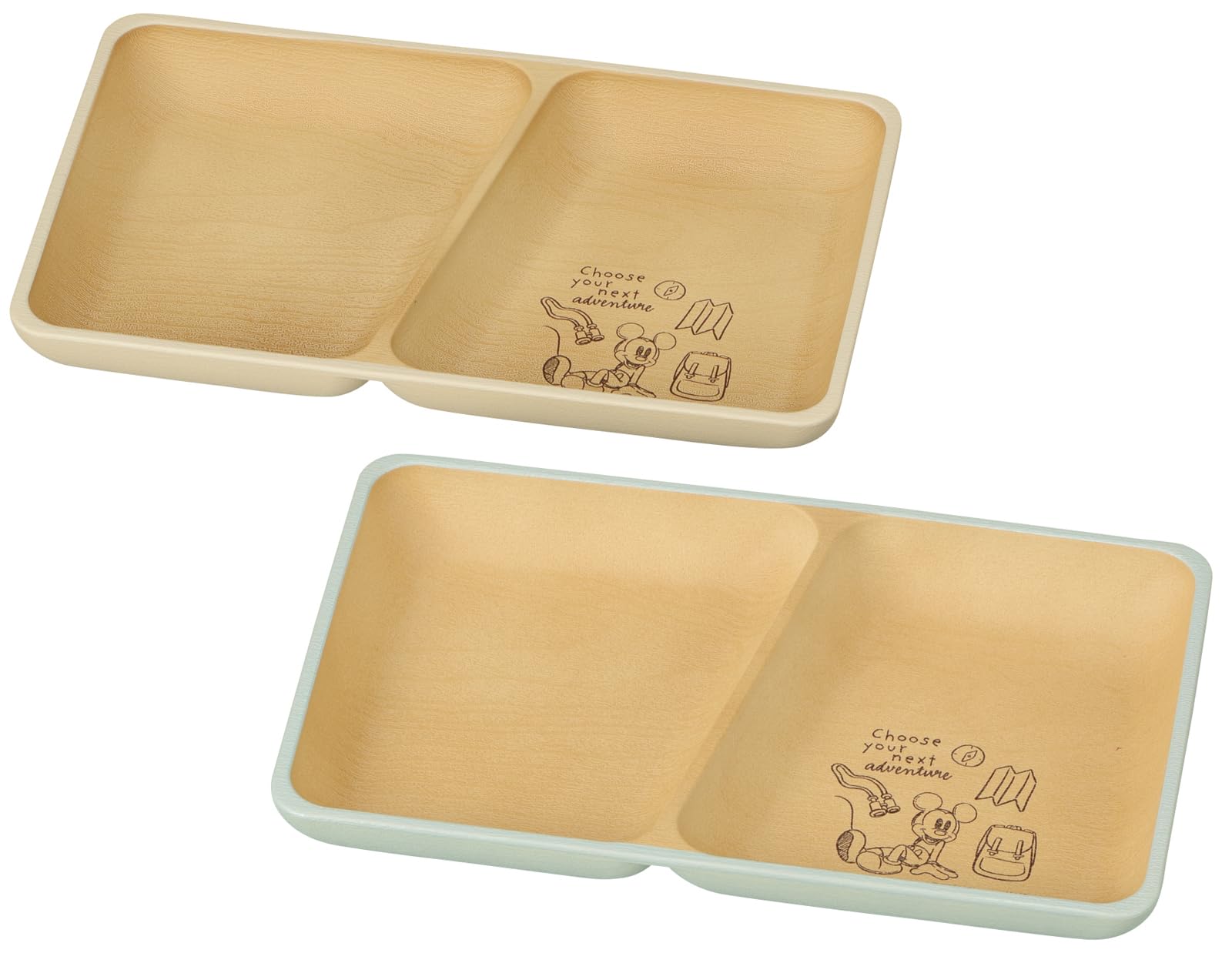 

Kano Disney Mickey Adventure Antibacterial Set 30 Square Ivory Green 17032 (2 Plates)