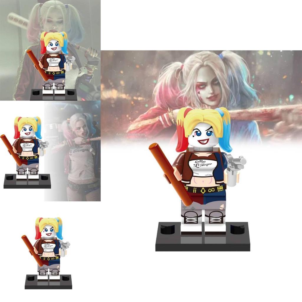 Premium Plastic Diy Poison Ivy Catwoman Quinn Two-face Building Blocks Toy Set