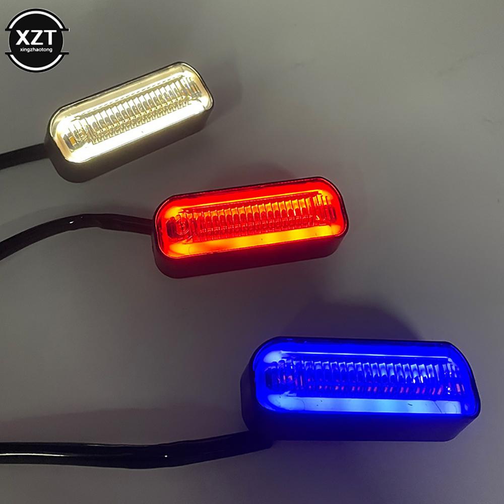 2pc Universal 12V Led Motorcycle Turn Signals Indicator Light E24 Flowing Ater Blinker Flashing Indicator