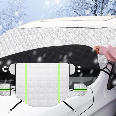 Windschutzscheiben-Schutz Anti-Beschlag Windschutzscheiben-Abdeckung Mit Seitenspiegel-Schutz Reflektierender Windschutzscheiben-Sonnenschutz Für Fahrzeuge SUVs