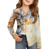 Girls' Button-Down Shirt - Long Sleeve Dress Blouse