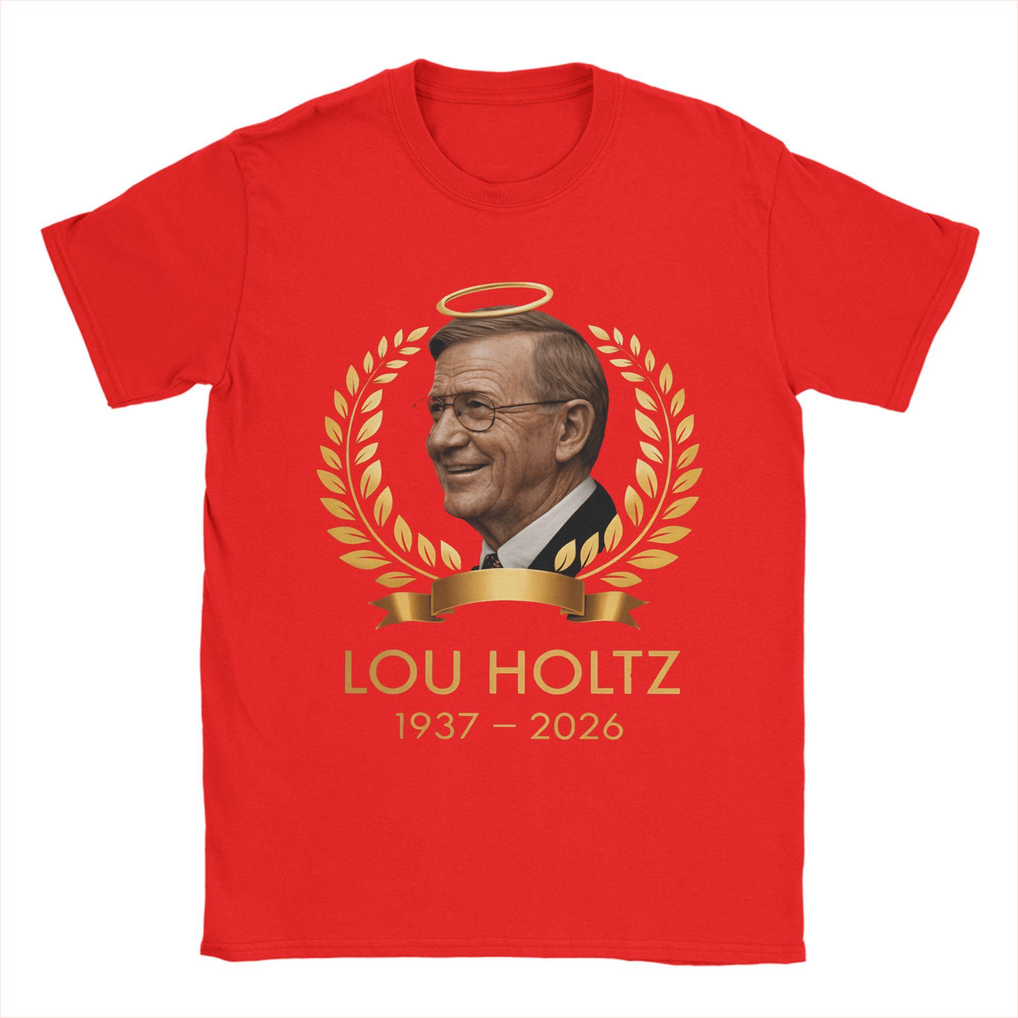 Lou Holtz TShirt  Harajuku TShirts ShortSleeved Street Style Tshirt Summer Cotton O Neck Plus Size 5XL Top Tees S