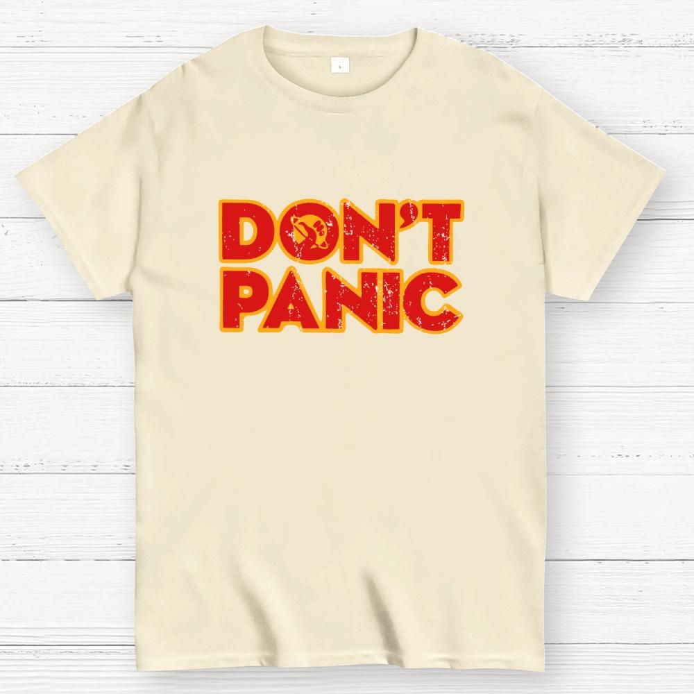 Dont Panic Cotton Summer Casual Cool Loose T-Shirt