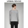 UR 2026 Women's Casual Off-Shoulder Beaded Long Sleeve Top