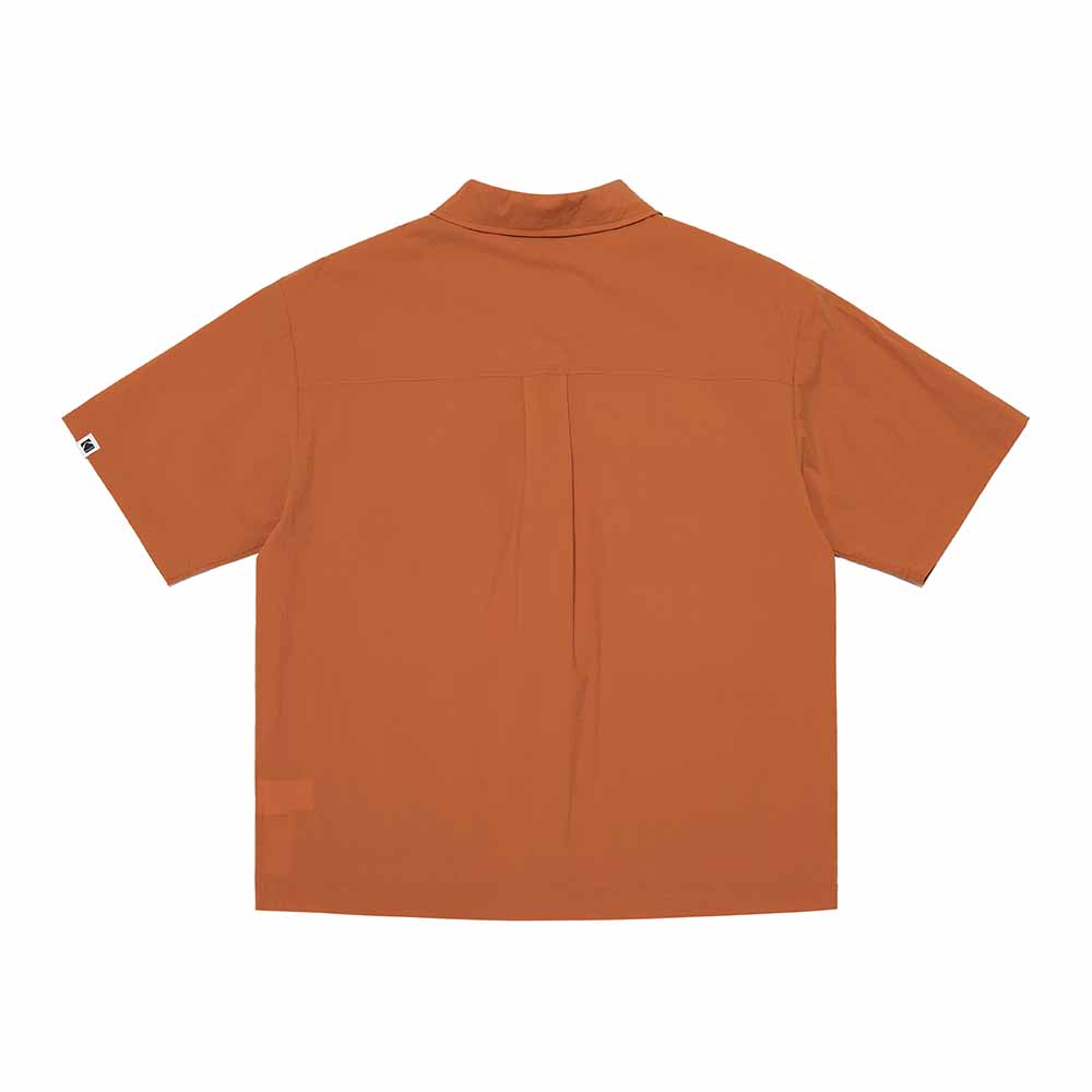 Kodak Mailer Essential Short Sleeve Shacket Orange