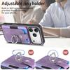 Magnetic Ring Holder Cards Solt Wallet Protective Leather Case for IPhone 17 Pro Max 16 Plus 15 14 13 12 11 Air 16E Phone Cover