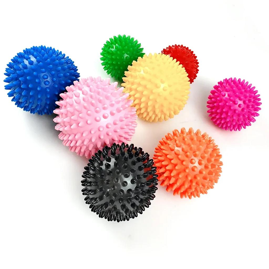 Durable PVC Spiked Massage Ball Trigger Point Sports Fitness Hands And Feet Plantar Pain Relief Fasciitis Relief Sports Ball