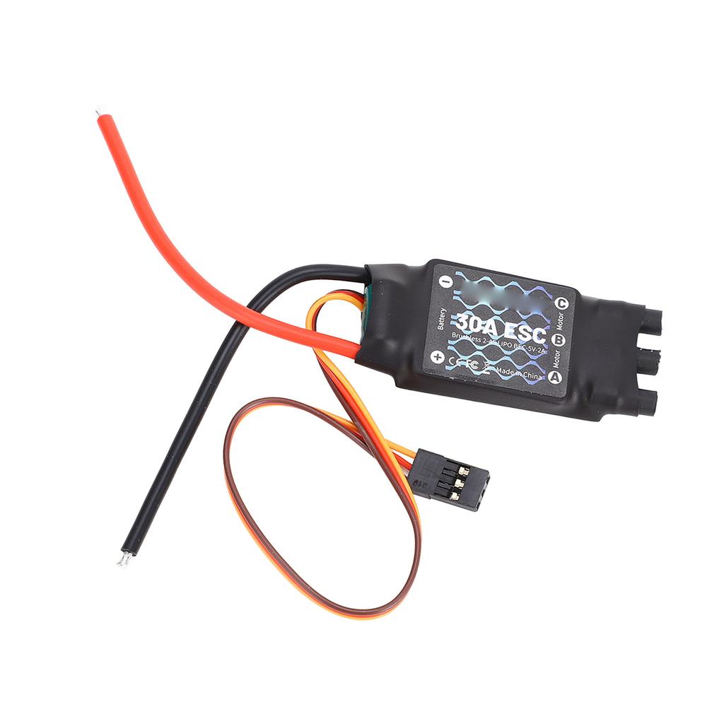 30A Brushless ESC 2?4S Electric Speed Controller with 5V 2A BEC for RC Fixed Wing Aircraft for F450