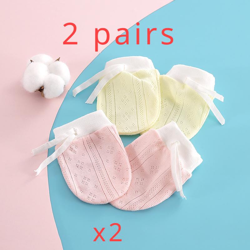 

Baby Gloves Anti-scratch Face Newborn Supplies Thin Summer Breathable Newborn Baby Anti-eating Hands 0-8 Months