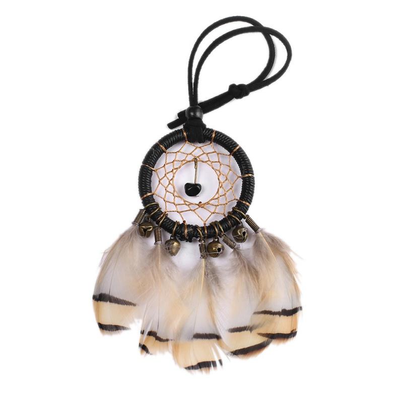 

Мини Ловец снов Ретро Колокольчики Ловец снов Подвеска для автомобиля Домашнее украшение Настенный декор Рукоделие Подарок