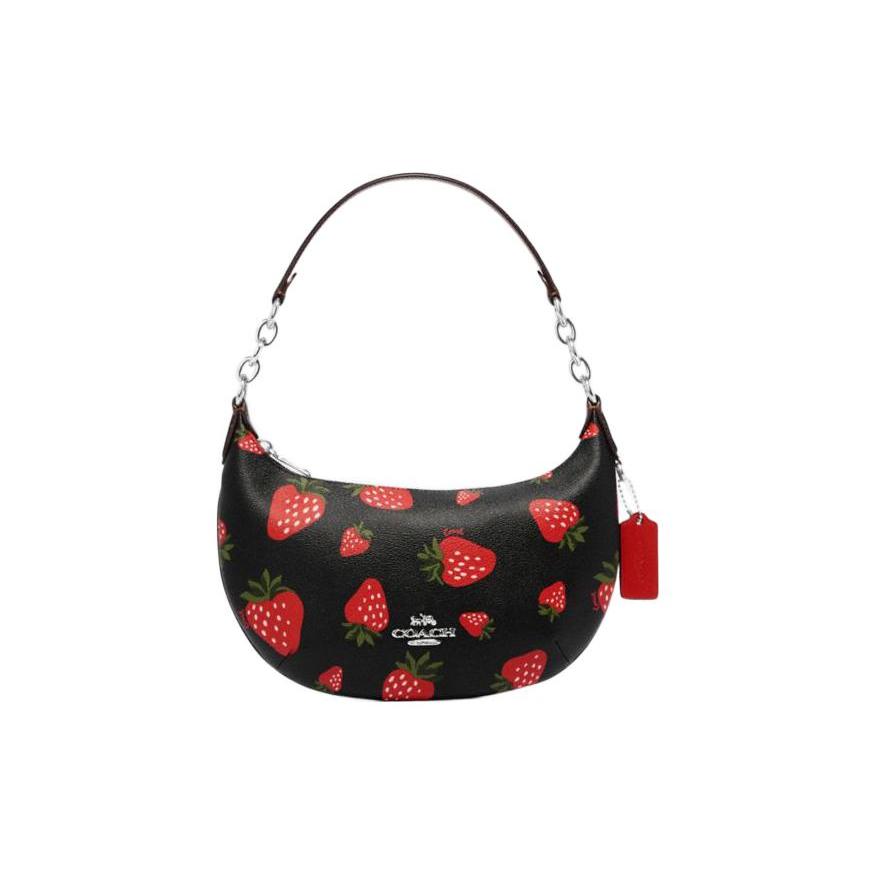 New COACH Payton Cow Leather Crescent Bag, Shoulder Bag, Handbag, Shoulder Bag Women's CH330-SVA47