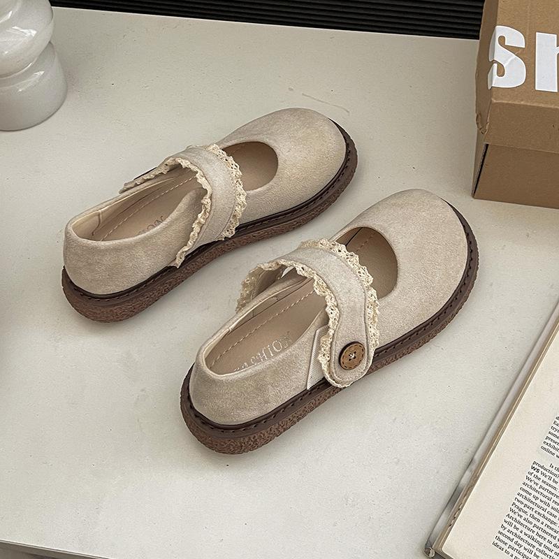 

Мэри Джейн тупоносые на толстой подошве простые туфли с неглубоким вырезом новая весенне-летняя повседневная обувь на толстом каблуке лоферы одинарные туфли 40 бежевый