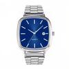 Steel Belt Watch Retro Silver Real Calendar Square Watch High-end Sense Men's and Women's Commuting Gold Brick Quartz Watch