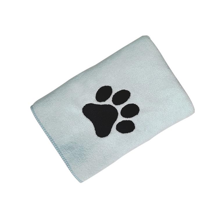 Pet Microfiber Absorbent Towel Embroidery Logo Dog Cat Towel