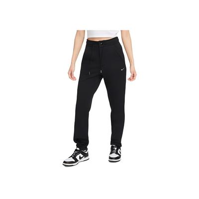 Einfarbige Logo High Waist Schnürhose Damenunterteile Schwarz DV7801-010