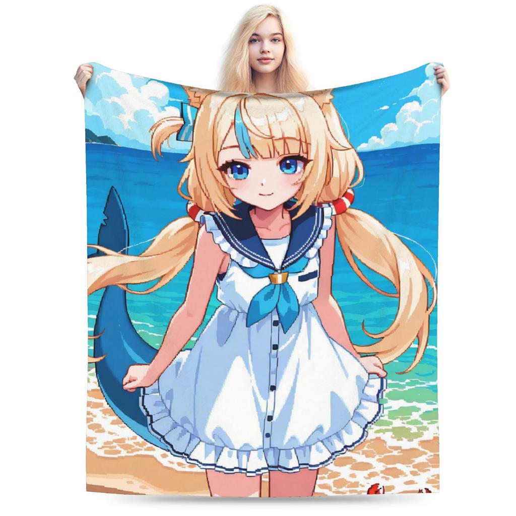 Sameko Saba Super Warm Blankets Child Plush Throw Blanket Comfortable Couch Chair Flannel Bedspread Sofa Bed Cover