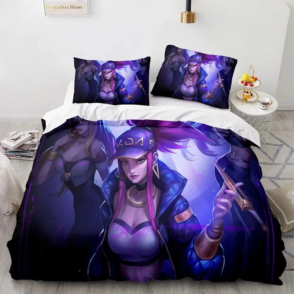 

Новый Принт Лига Легенд Комплект Постельного Белья С Принтом Комплект Постельного Белья С Наволочкой Мягкое Покрывало Для Постели Мягкое Односпальное Двуспальное Квин Супер Кинг-Сайз Размеры 100*200cm Single