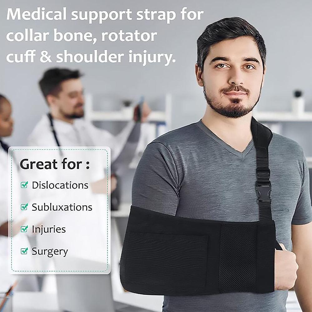 1Pcs Adjustable Arm Sling Medical Shoulder Strap Breathable and Lightweight Arm Support Immobilizer for Broken Fractured Elbow Wrist