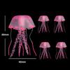 5/10 Piezas Medusas Brillantes con Ventosa Decoraciones para Acuario Medusas Brillantes Simuladas para Peceras Adecuado Varios Tanques