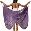 Large Floral Print Lightweight Beach Sarong Wrap Soft Breathable Bohemian Style Cover Up for Women Vacation
