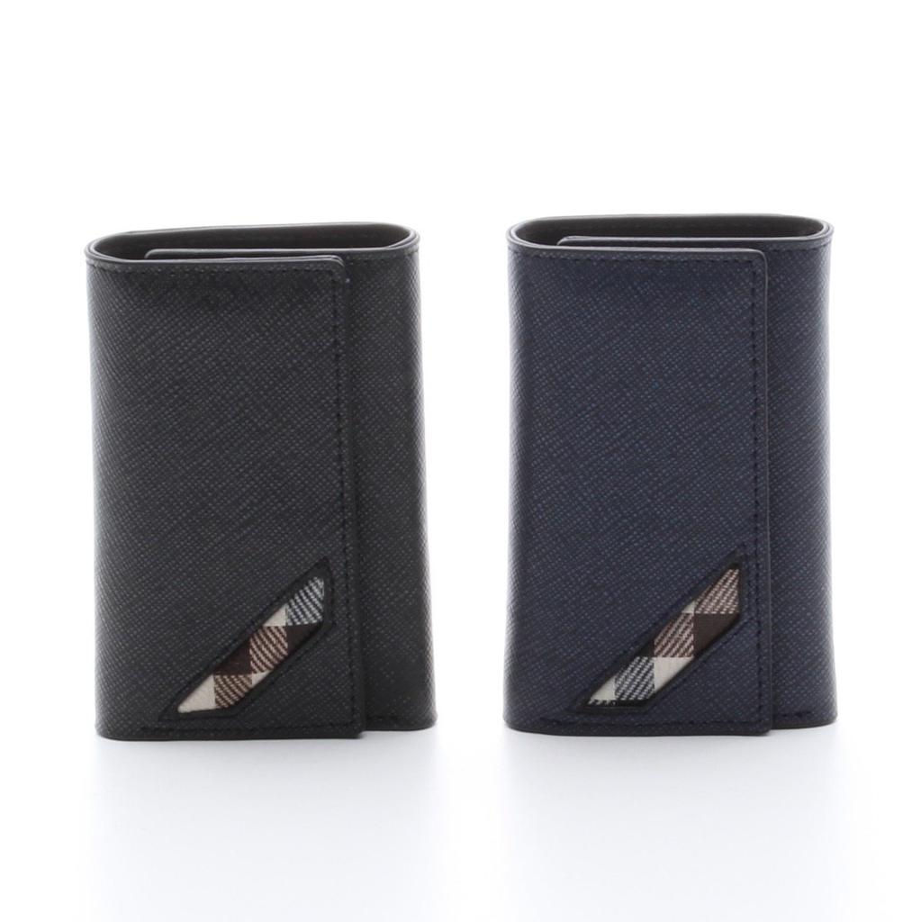 Estojo OMNIA com Chaveiro de Notas, Compartimento para 5 Chaves, Carteira Masculina, Chaveiro, (Marinha)