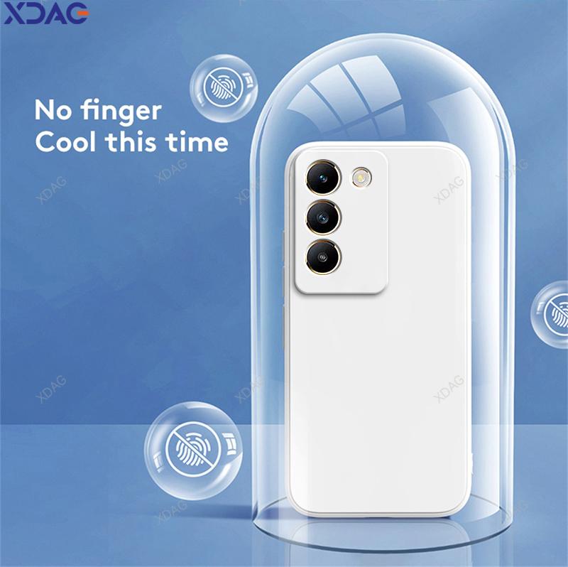 Soft Square Phone Case for VIVO V40 SE 5G 6.67" Shell Original Candy Funda Silicone Classic Straight Edge Back Cover Accessories
