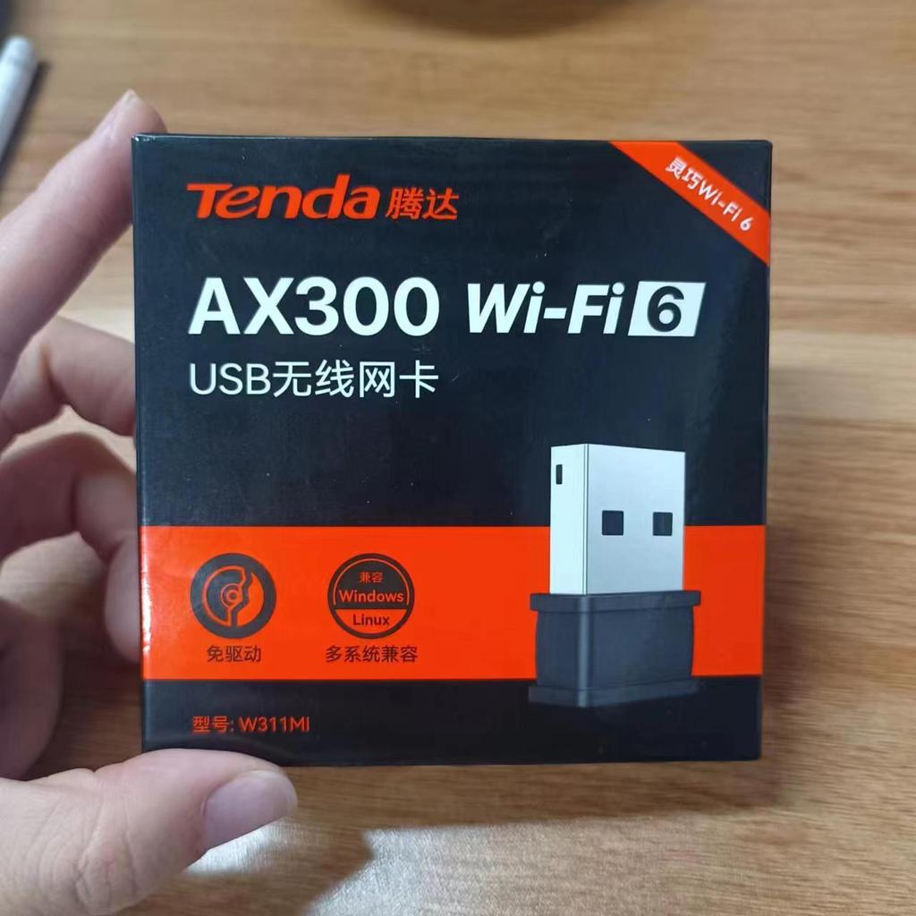Tenda W311MI AX300 WIFI 6 Lan Adapte Mini USB Dongle carte réseau  USB 2.4GHz pilote gratuit pour PC portable Windows 7 10 11