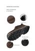 Men's Four Seasons Leather Slip-On Loafers: Thick Sole, Wear-Resistant, Casual Outdoor Shoes