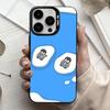 C-Cartoon-N P-Penguin   Phone Case For iPhone17,16,15,14,13,12,11 Plus,Pro Max Black Candy Silver Plated Cover