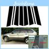 Jeu de 8 pièces Garniture Fenêtre Porte Colonne de Voiture Montants de Colonne Autocollants de Couverture Pour Pour Bmw X5 E53 20002006 Style Auto
