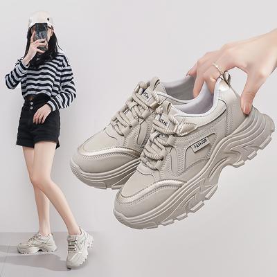 Tatínek Boty Dámské Podzimní Nová korejská verze Ins Trend Všestranné Jednokolky se silnou podrážkou Sportovní Obuv pro volný čas