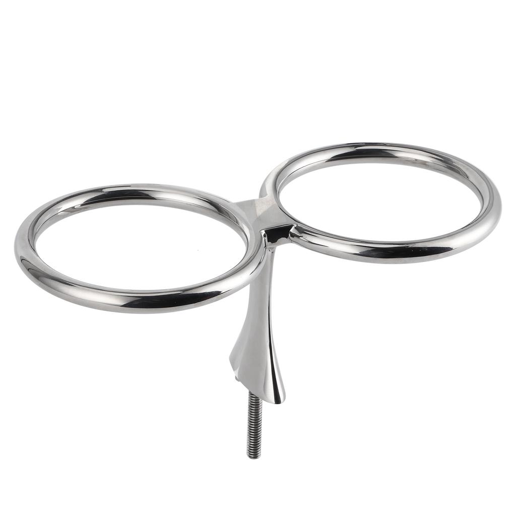 316 Stainless Steel Double Ring Cup Holder Drink Beverage Holder for Marine Boat Yacht Car RV