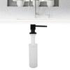 Sink Soap Dispenser Metal Square Pump Countertop Soap Dispenser with 350ml Refillable Bottle for Kitchen