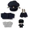 Letaya Plush Toy Clothes 20cm Student Uniform, Boys' Suit, Middle SchoolHigh School, Cheerleading Outfit (with Hat)