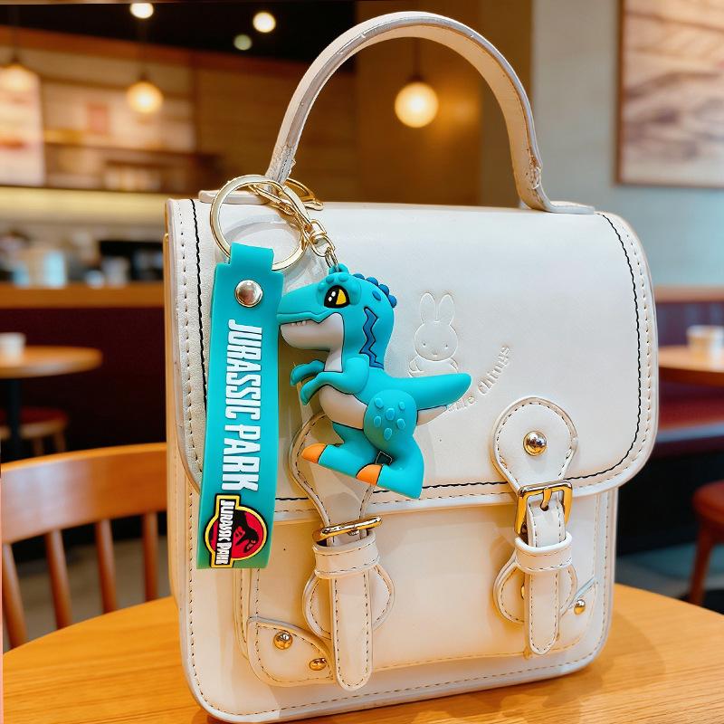 Dinosaurier Schlüsselanhänger Anhänger Tyrannosaurus Rex Triceratops Cartoon Puppe Auto Schlüsselanhänger Kleines Geschenk