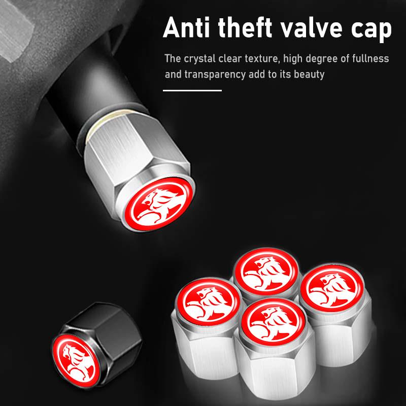 5pcs Car Wheel Tire Air Valve Protection Cap Dust Stem Cover For Holden VT VX VU VY HSV Astra H SV Colorado 7 2012-2023 Cruze