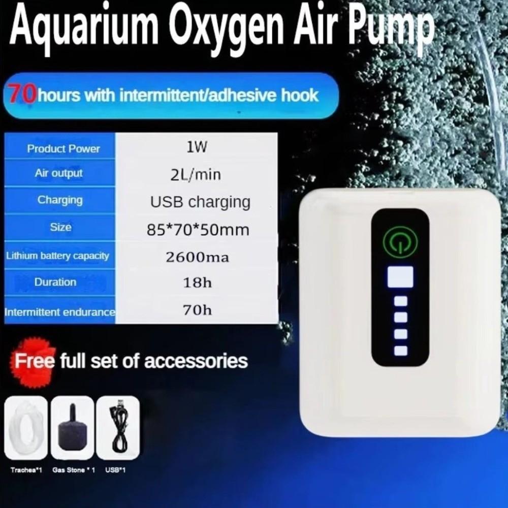 Waterproof Aquarium Oxygen Pump Ultra Silent Fishing Oxygen Pump USB Oxygen Pump  Outdoor Fishing