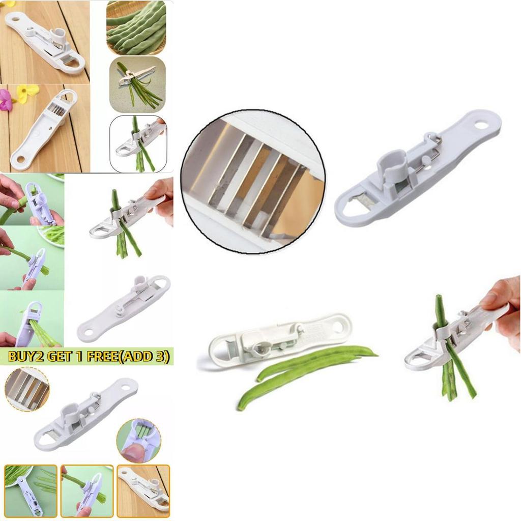 Moderner weißer Küchenbohnenschneider Multifunktionaler Bohnenstreifenschneider Perfekt zum Kochen zu Hause