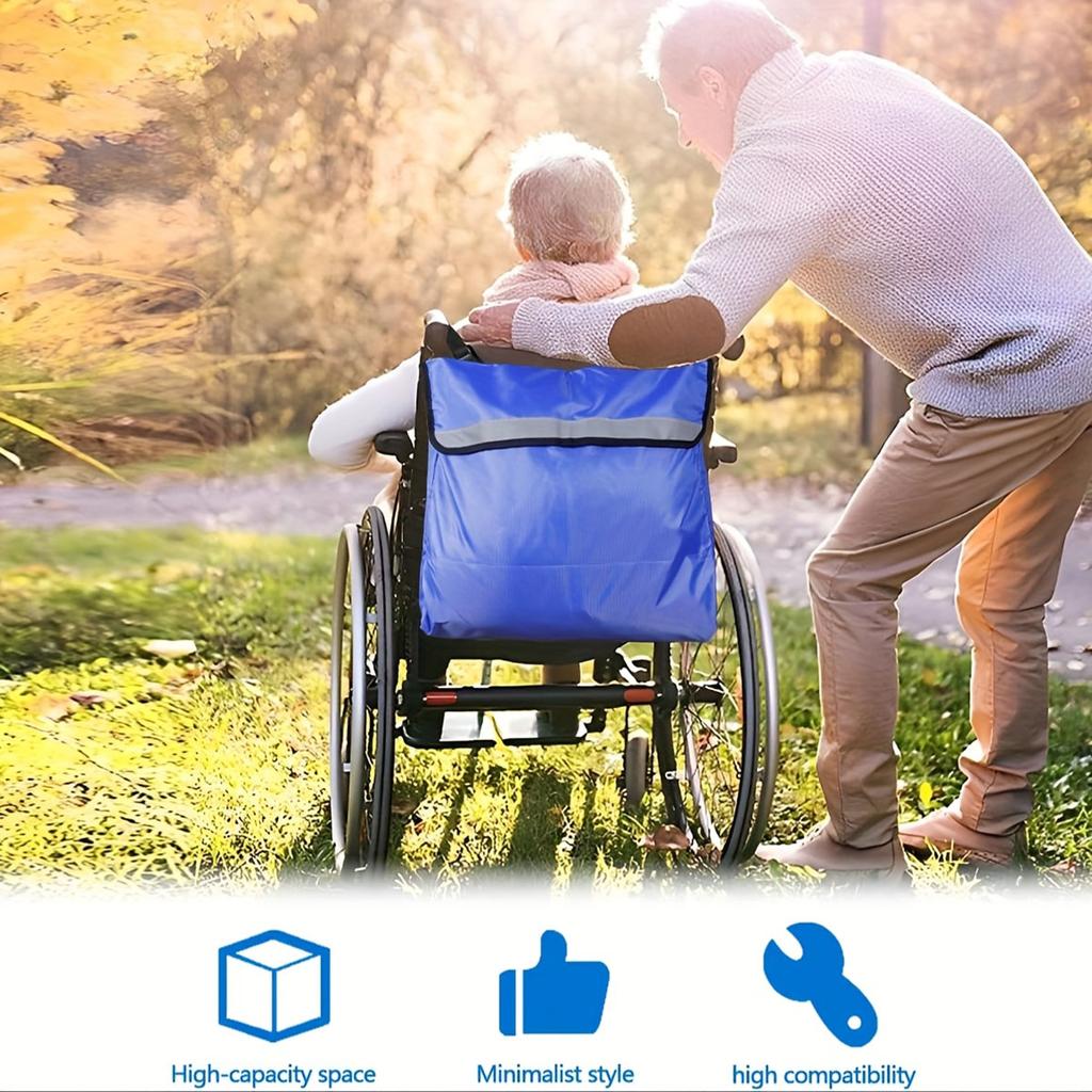 Outdoor wheelchair rear storage bag, electric wheelchair, motorcycle and other rear pack accessories bag storage bag