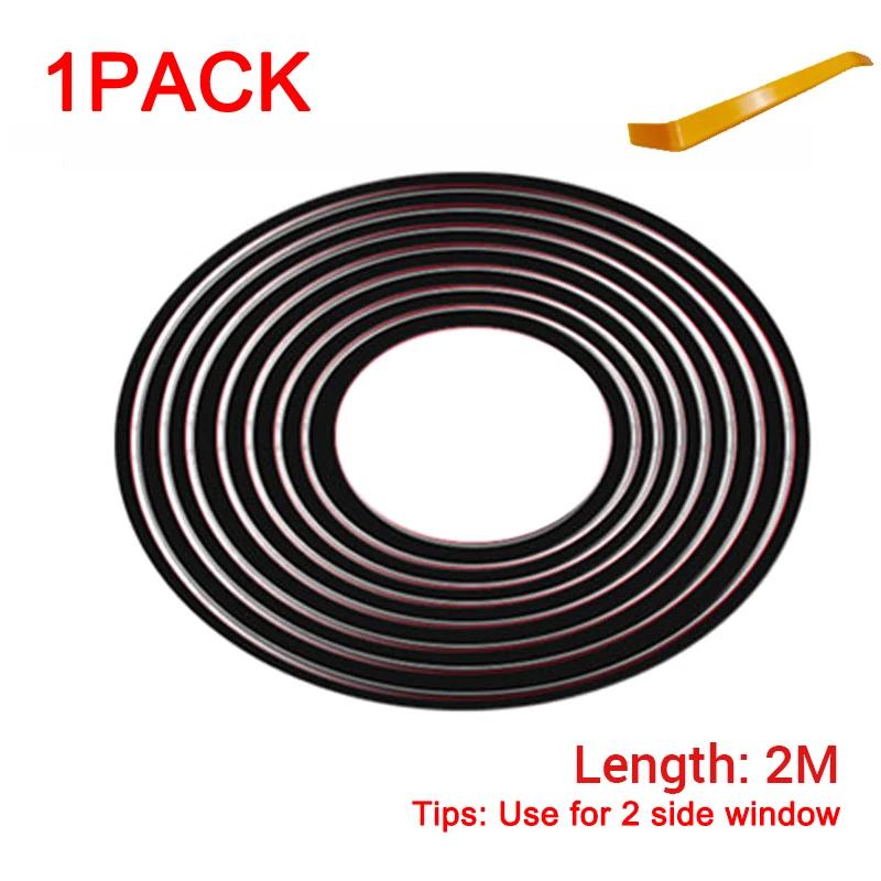 SEAMETAL Car Side Window Seal Strip Rubber Weatherstrip Window Gap Filler Reduce Vibration Noise Insulation V Shape Seal Strips