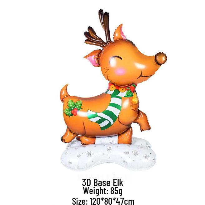 

Алюминиевая фольга Рождественские воздушные шары: Украшения Снеговик, Санта, Елка и Олень