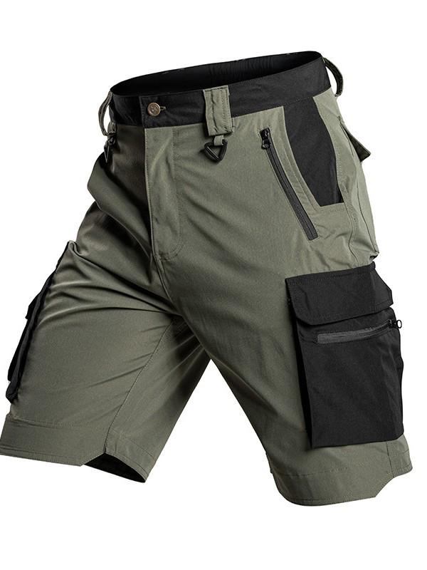 Consul Men's Lightweight Summer Tactical Shorts - Elastic, Multi-Pocket Bermuda for Outdoor Activities