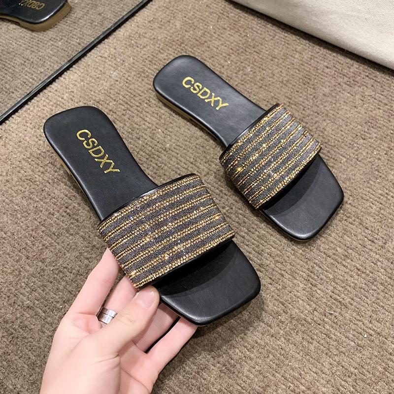 

Fashion Luxury Brand Women s Slippers Flat Anti Slip Outdoor Open Toe Beach Women s Sandals Sexy Fashion Design Slip on Women s Shoes 35