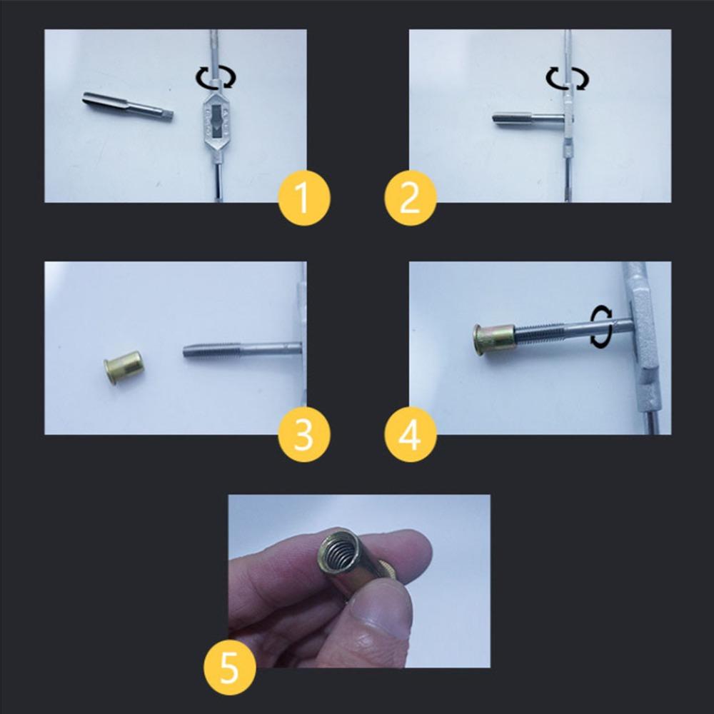 Right Hand Thread Straight Flute Tap Standard Screw Screw Tapping Tool For Metalworking