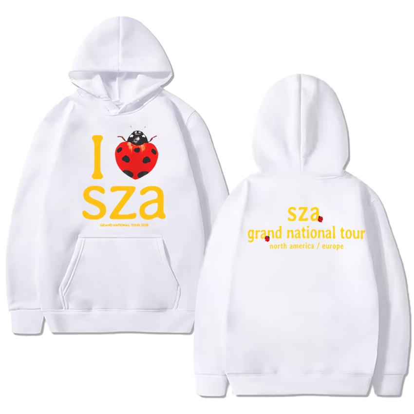 Hot Sale Kendrick Lamar & SZA 2025 GRAND NATIONALS Tour Print Hoodie Unisex Vintage Hip Hop Streetwear Men Women Fleece Pullover