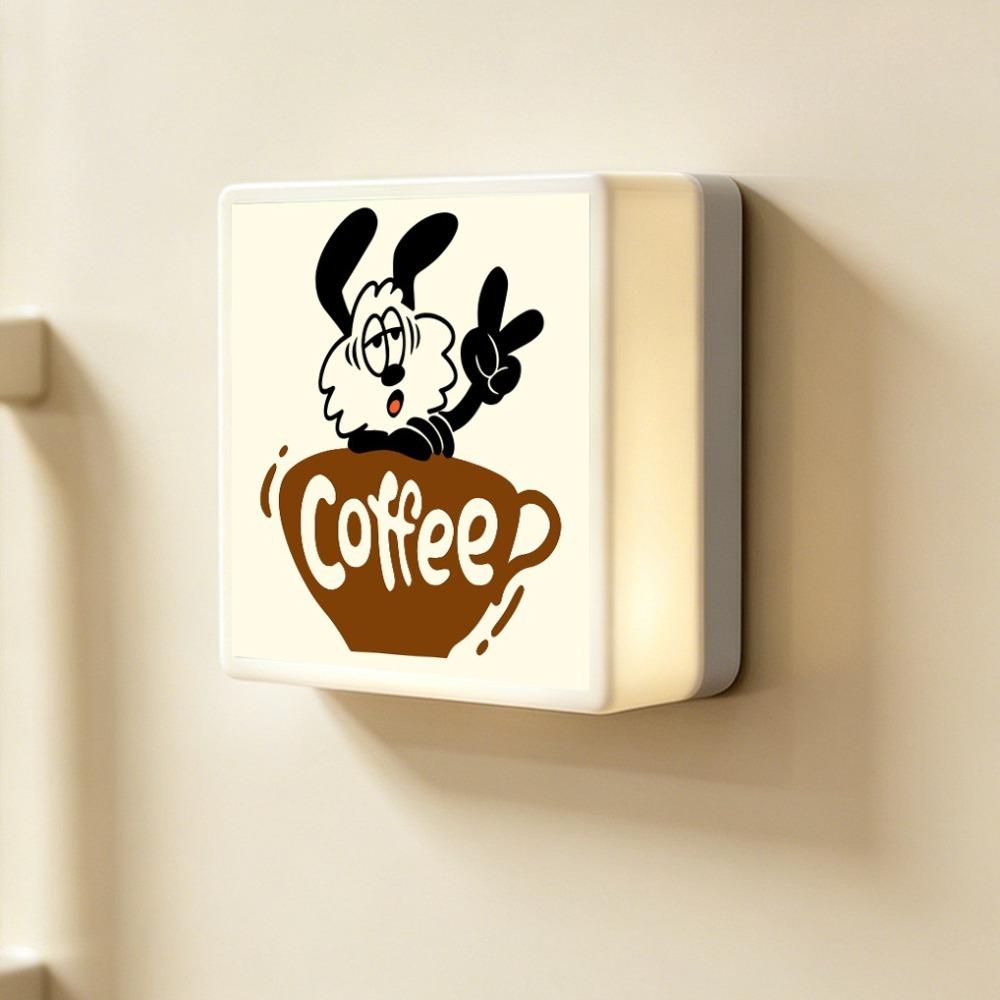 Aimant de réfrigérateur de café lumineux à luminosité réglable  Objets de collection