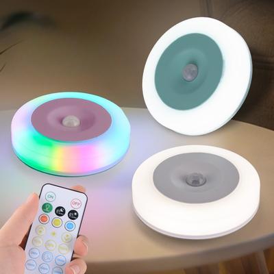 Intelligent Night Light Atmosphere-sensitive Human Body Sensor Light Bedroom Bedside Remote Control Dimmable Energy-saving Mother and Baby Night Light